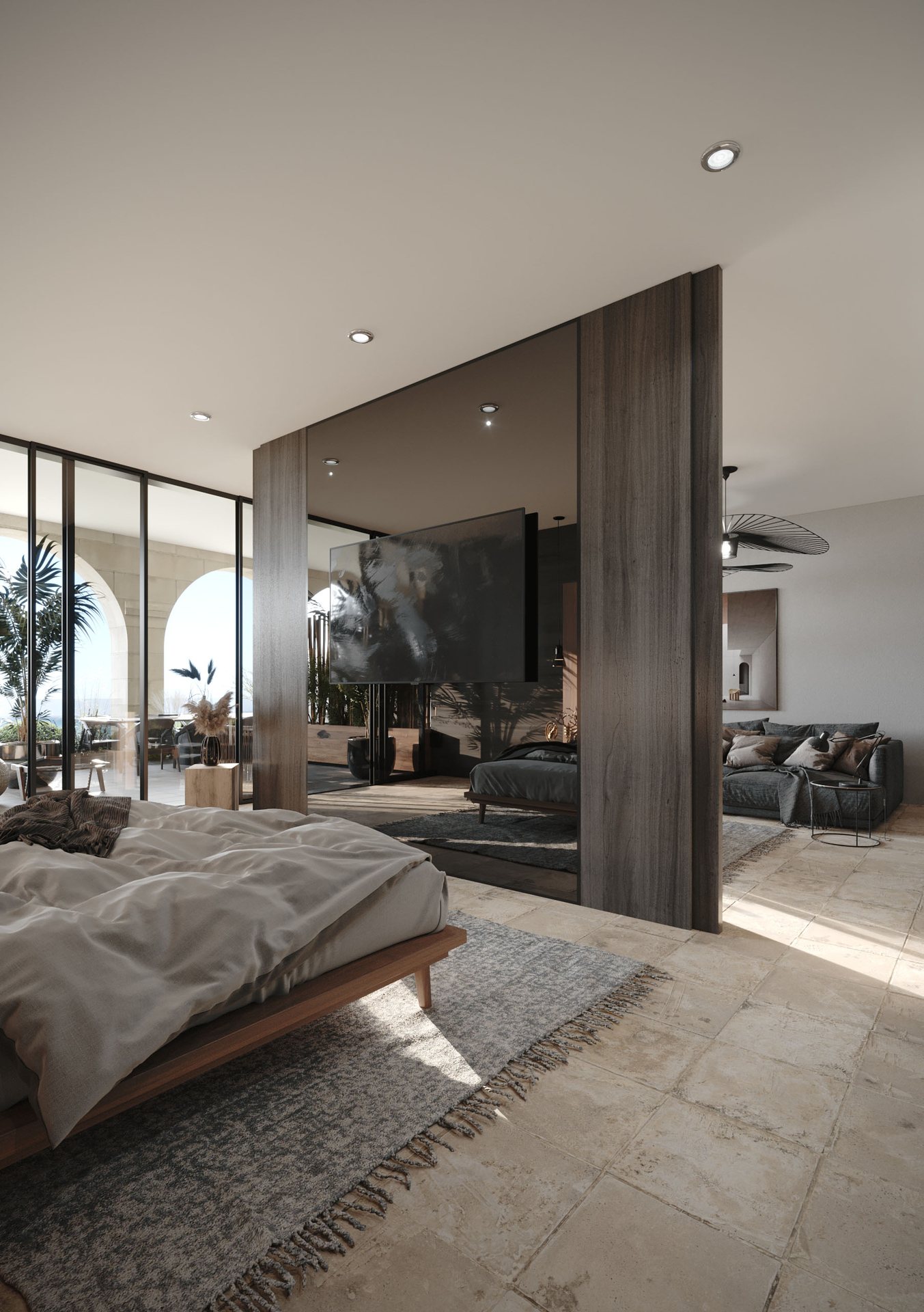 Recube Malta Otel Süit - İç Mekân Görselleştirme